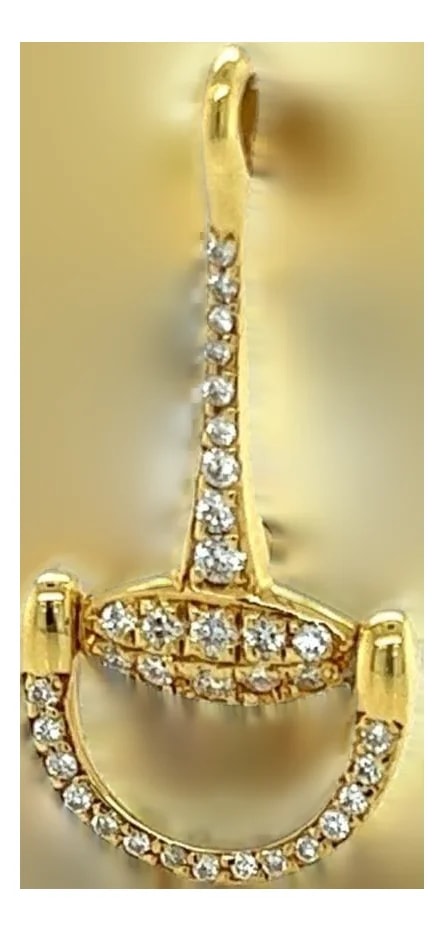 Roberto Coin — Mid 20th Century Roberto Coin 18k Yellow Gold Snaffle Horse-Bit Charm — Jewelry — resale