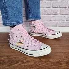 ⭐Converse Chuck 70 Hi Bow Studded Size 4.5 Shoes A14444C⭐ 2