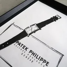 1952 Patek Philippe France Intage Adertisement Framed Illustration 3