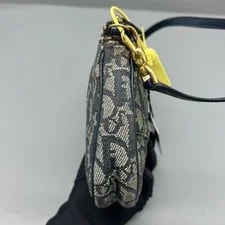 Christian Dior Trotter Jacguard Saddle Top Handle Auth 3