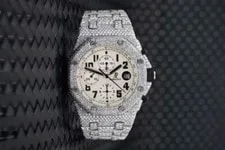 Audemars Piguet Royal Oak Offshore 42 Mm Chronograph Ivory Dial Diamond 2