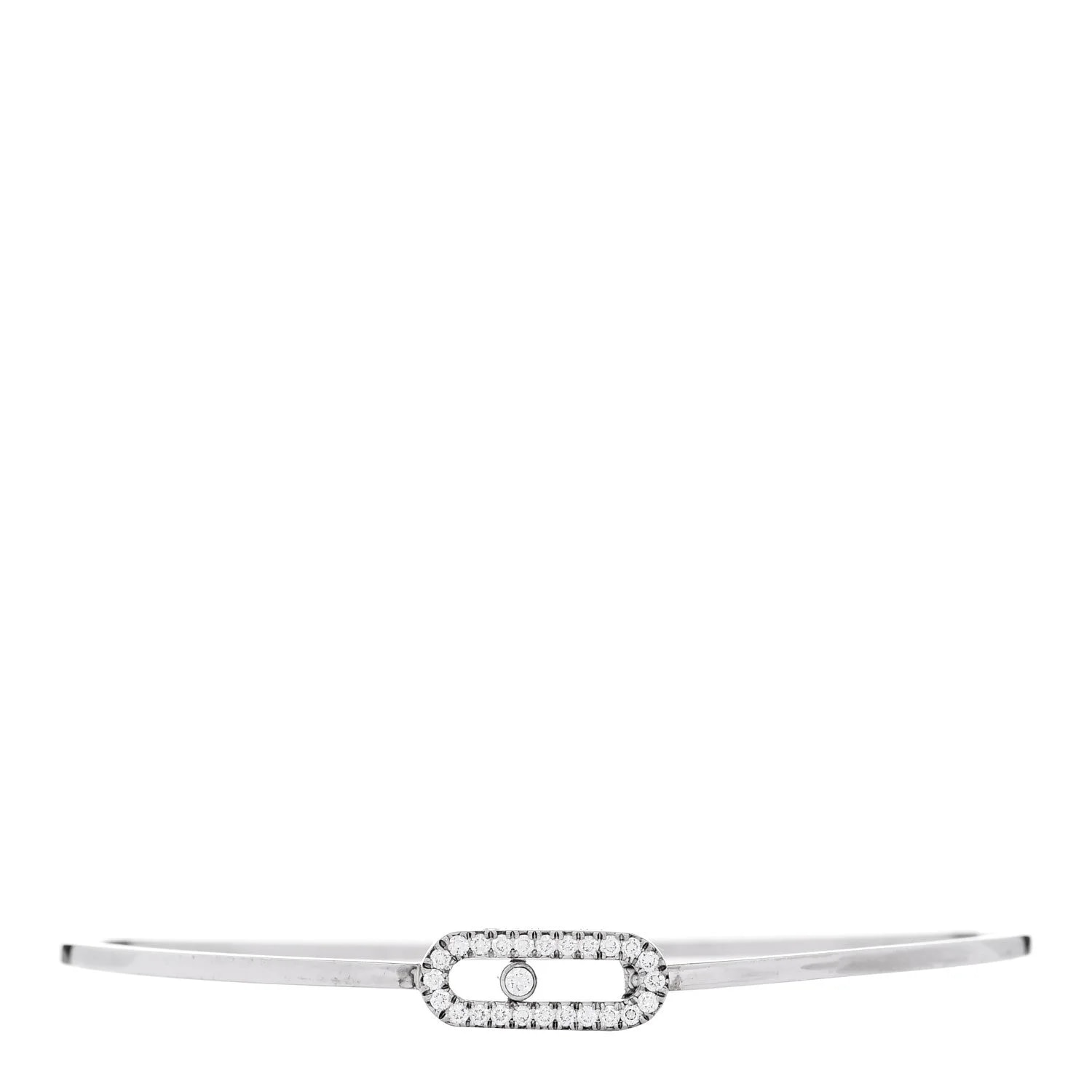Messika — 18K White Gold Move Uno Flex Bangle — Jewelry — resale