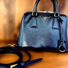 Prada — Prada Enamel 2 Way 844648 — Handbag — resale