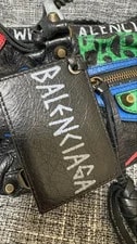 Balenciaga the City Graffiti Print 2 Way Y2K Authentic Good 3