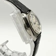 IWC Automatic White Dial Silver Leather Band Working Condition 4
