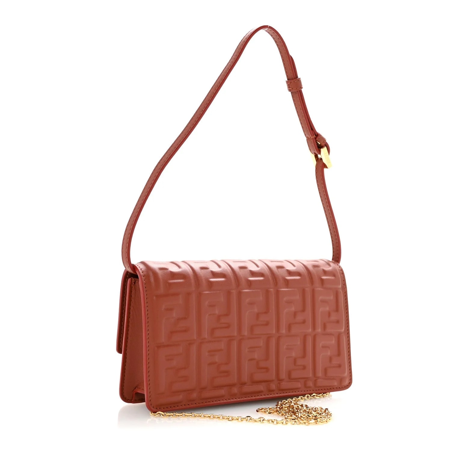 Matisse Embossed Wallet on Chain Baguette 3