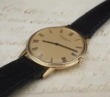 18k Yellow Gold Patek Philippe Calatrava Automatic 35mm 3590 Papers W773 3
