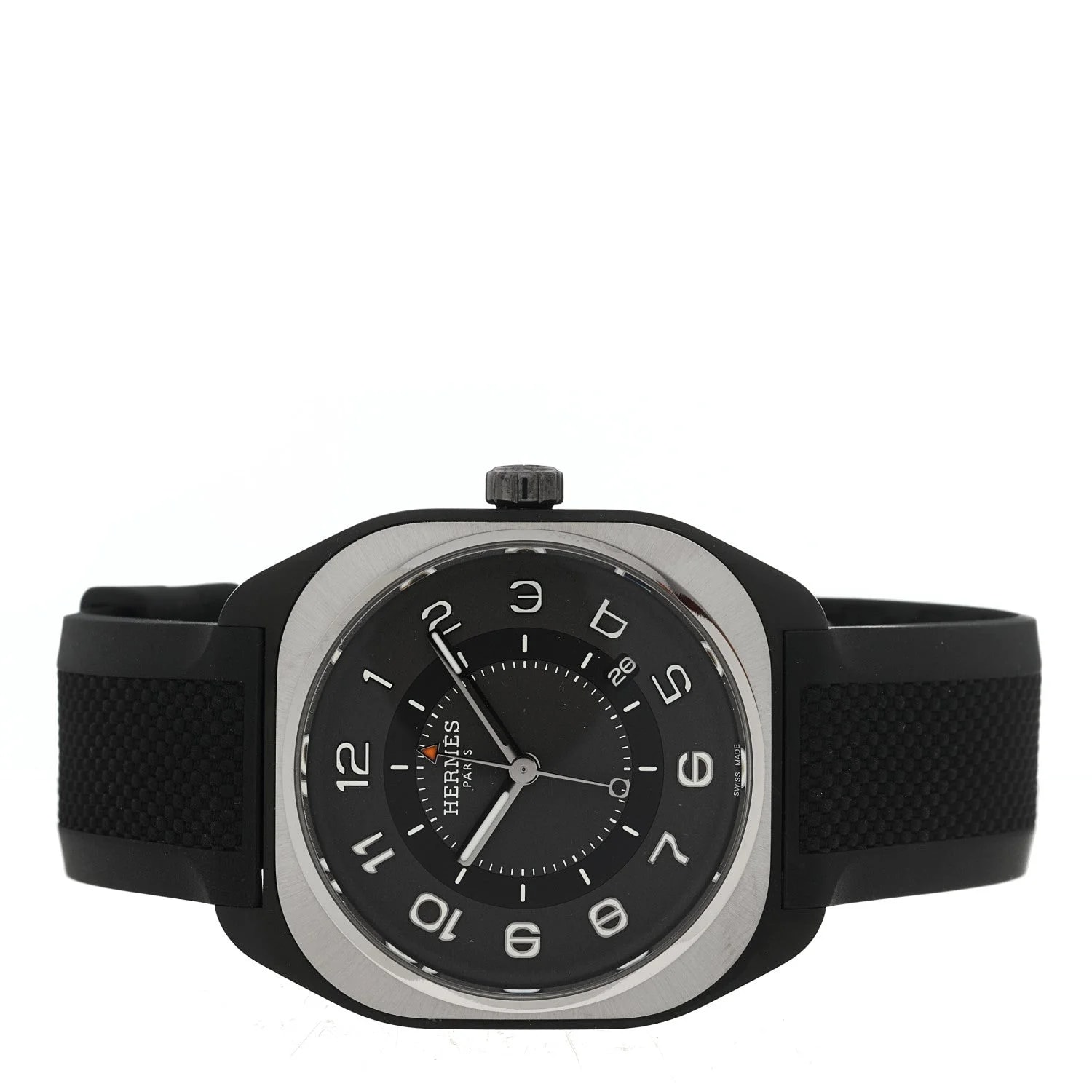 DLC Coated Titanium Rubber 39mm H08 Automatic Noir 2