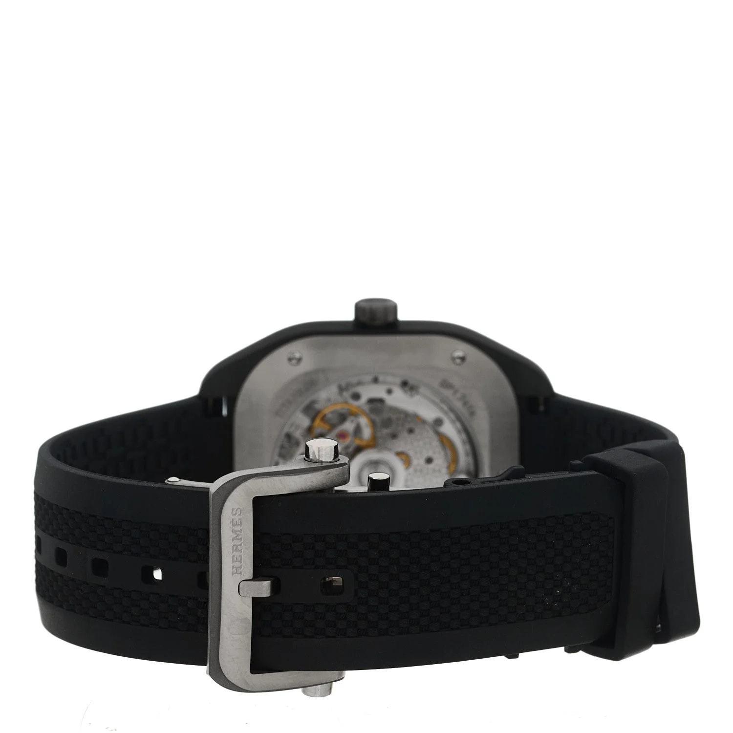 DLC Coated Titanium Rubber 39mm H08 Automatic Noir 3
