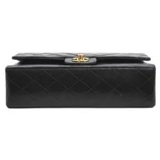 Chanel Lamb Skin Double Flap 25 Medium Chain #2836 Rise-on 4