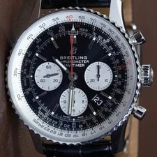 Breitling — Breitling Navitimer B01 Chronograph 43 AB0121211B1P2 Black Dial Full Set — Watch — resale