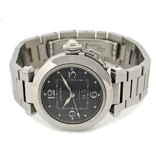 Cartier Pasha C W31053M7 Stainless Steel 35mm Black Dial Automatic 2004 #TSW1390 2