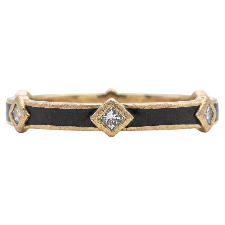 Mejuri — Mejuri 14K Yellow Gold Enamel & Size 9.5 — Jewelry — resale