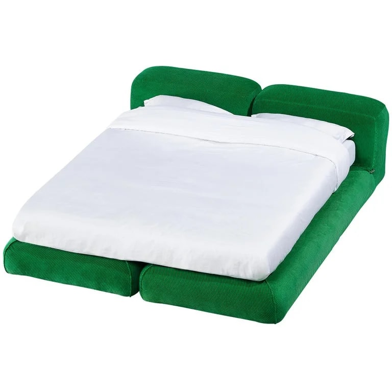 B&B Italia, Mario Bellini — Mario Bellini for Cassina 'Le Mura' King Bed in Vibrant — Furniture — resale
