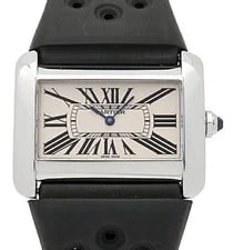 Cartier — Cartier Tank Divan LM W6300655 Quartz 38mm Ivory Stainless Steel — Watch — resale