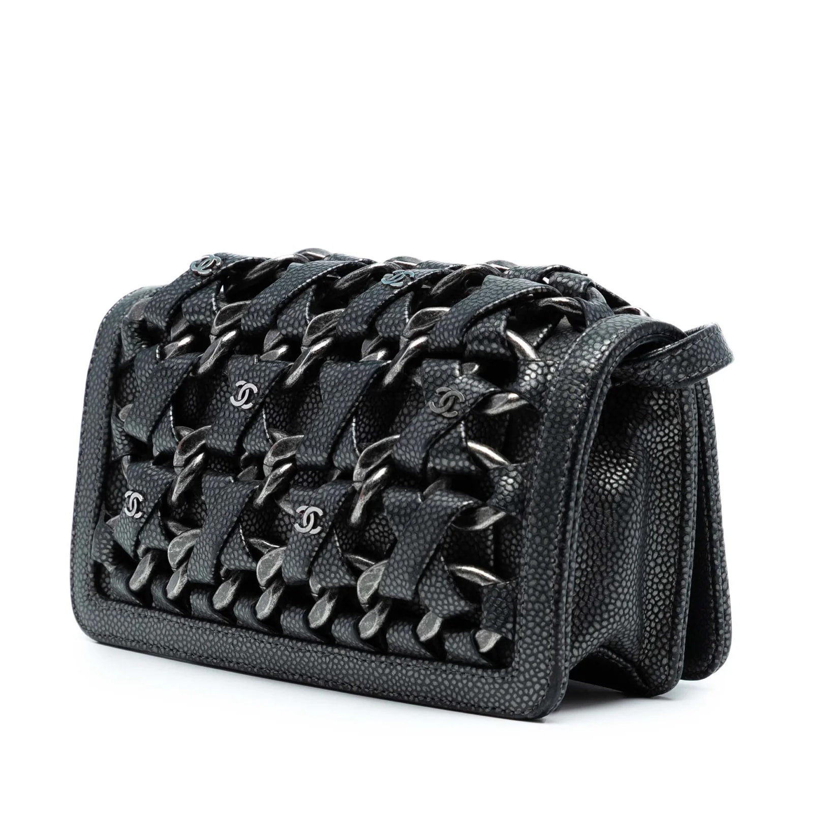 CC Metallic Interlaced Chain on Strap 2