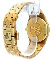 Audemars Piguet Royal Oak 67651BA 18k Yellow Gold Diamond Bezel Warranty Card 4