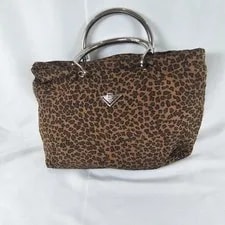 Bottega Veneta Leopard Print Metal Handle Japan 3