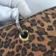 Bottega Veneta Leopard Print Metal Handle Japan 4