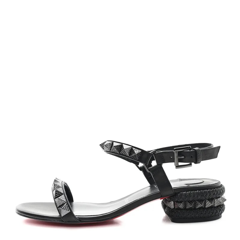 Christian Louboutin — Waxed Pyrasand 30mm Strappy 38 — Designer Shoe — resale