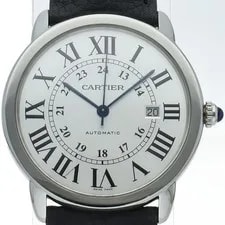 Cartier Ronde Solo de 42mm WSRN0022 SS Leather S White F 2
