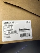 Defcon Vans Era 95 Skate Size 10 VN001105BLK New Confirmed 2