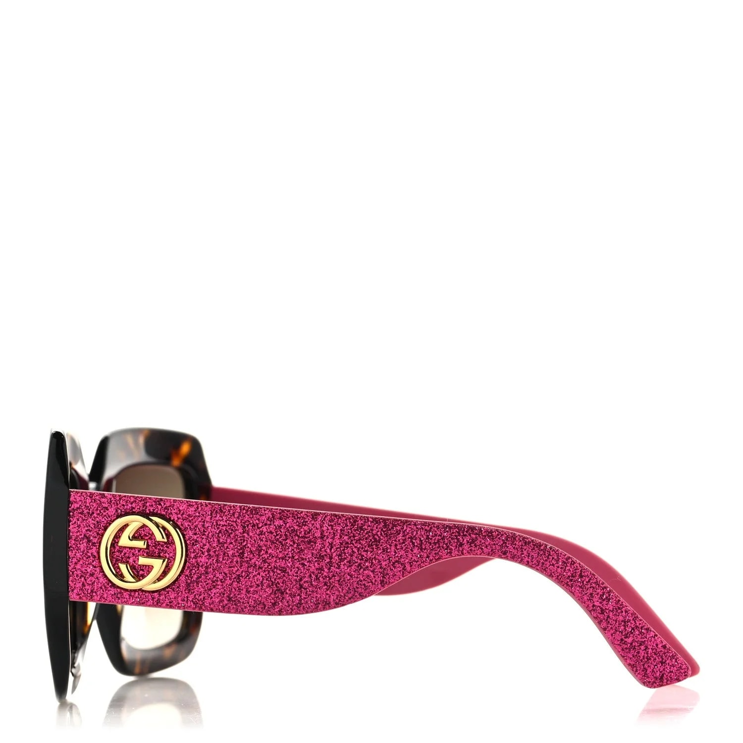 Square Frame GG0102S Sunglasses Glitter 3