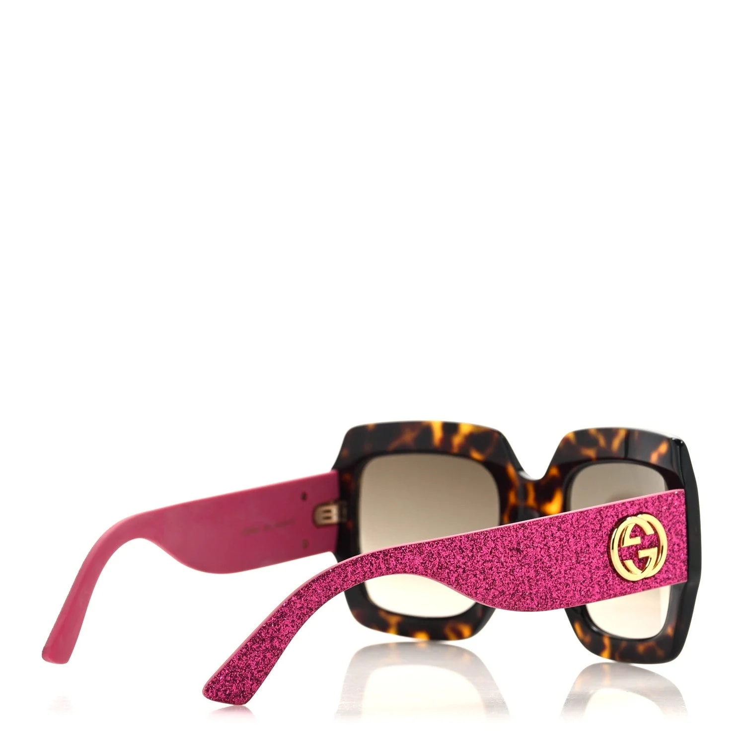 Square Frame GG0102S Sunglasses Glitter 4