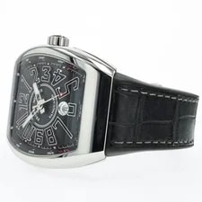 Franck Muller Vanguard Black Dial Stainless Steel V 45 SC DT Ac.nr 3