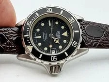 Heuer — 1970's Heuer 980.008 Diver Stainless Steel Runs — Watch — resale