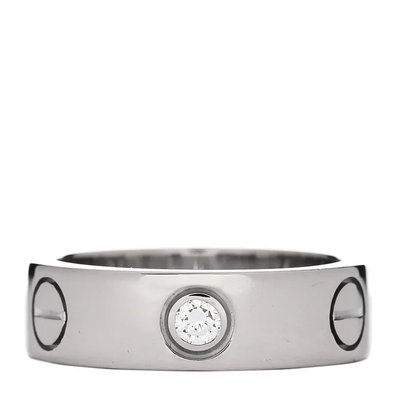 Cartier — 18K White Gold 3 5.5mm Love Ring 50 5.25 — Jewelry — resale