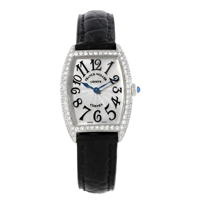 Worldofluxuryus — Franck Muller Cintree Curvex Classique 18K White Gold & Diamonds — Watch — resale