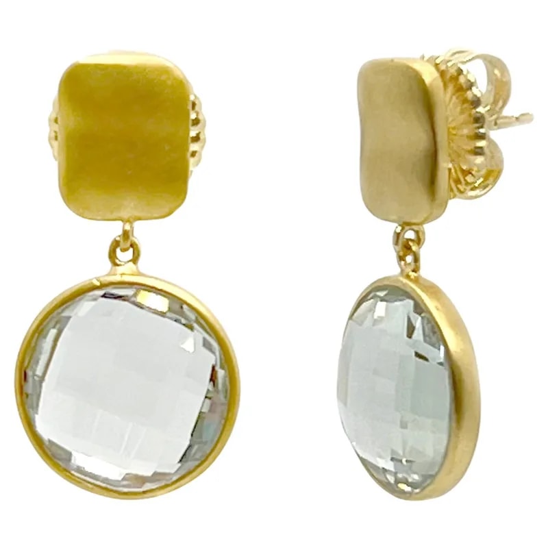 Bijoux Num — 12ct Round Briolette Cut Prasiolite Drop — Jewelry — resale