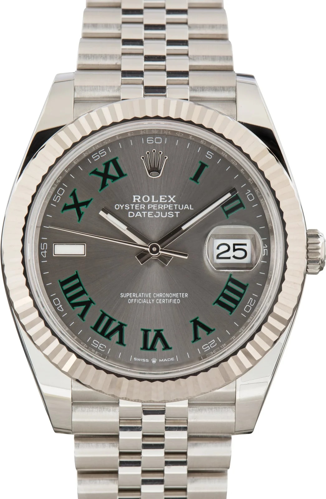 Rolex Datejust 41 Ref 126334 Slate Wimbledon Dial 3