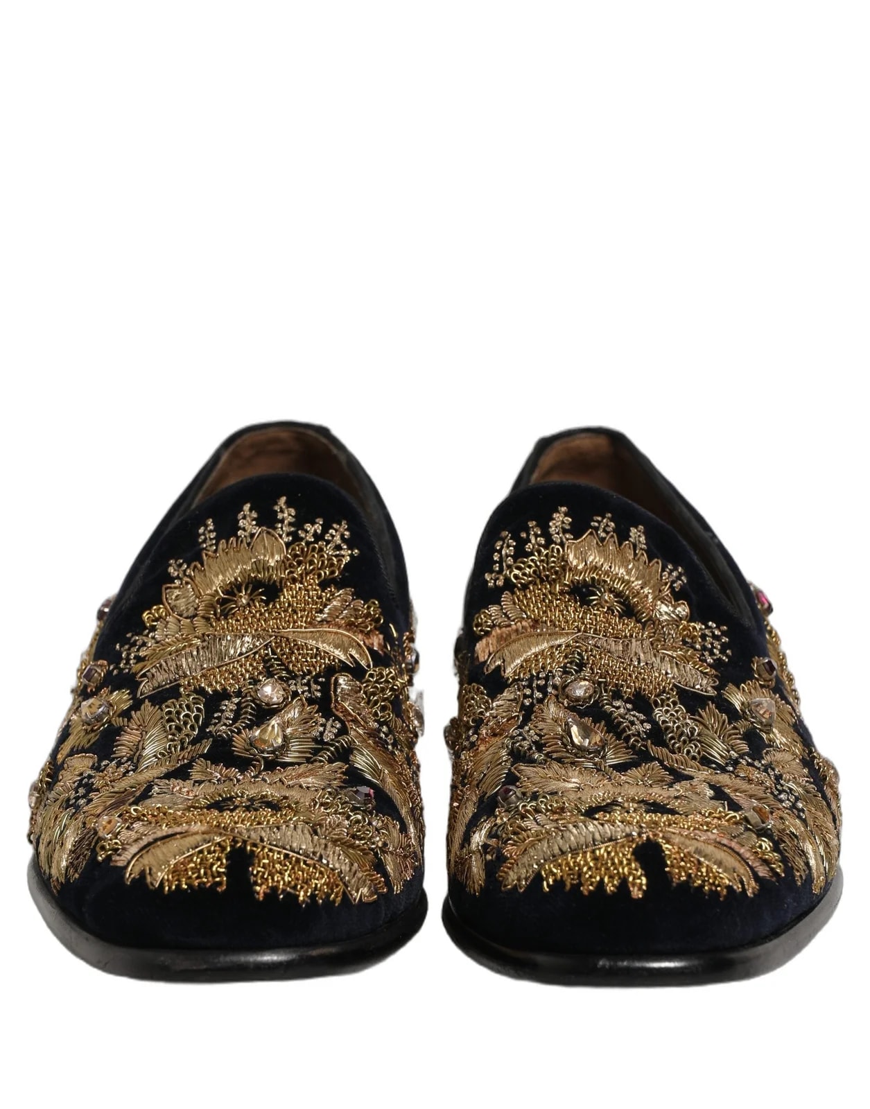 Dolce & Gabbana Embroidery Dress Loafers Shoes 2