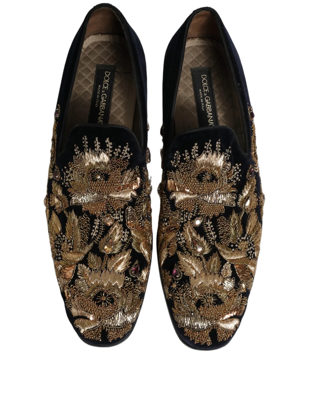 Dolce & Gabbana Embroidery Dress Loafers Shoes 3