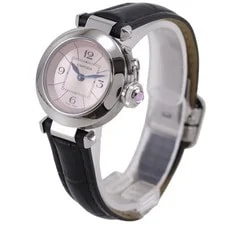 Cartier W3140026 Mispacha Watches pinkDial Stainless Steel/leather Quartz ... 2