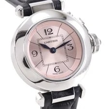 Cartier W3140026 Mispacha Watches pinkDial Stainless Steel/leather Quartz ... 3