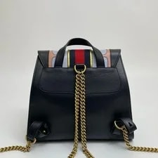 Gucci GG Marmont Medium Backpack Star Heart Web Stripe 3