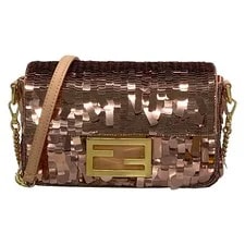 Fendi — Fendi Baguette Mini 8BS017 Light Sequins — Handbag — resale
