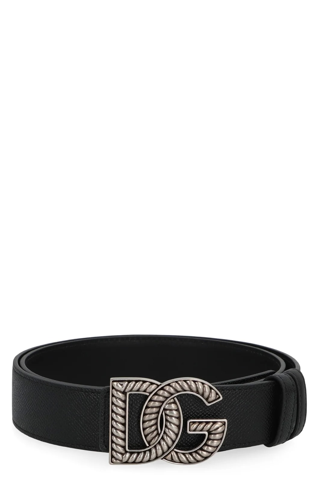 Dolce & Gabbana — Dolce & Gabbana Logo Buckle Belt — Calf — Accessory — resale