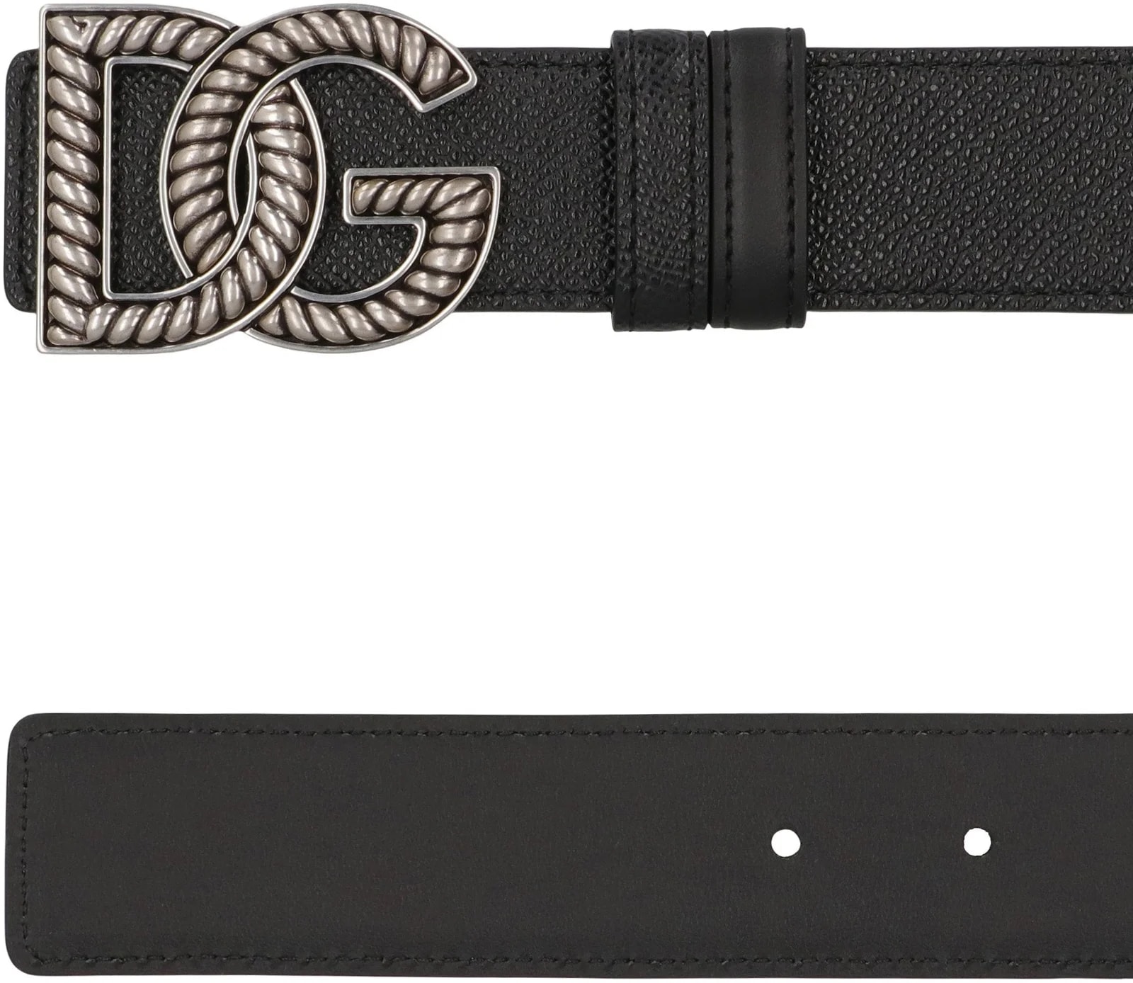 Dolce & Gabbana Logo Buckle Belt — Calf 4
