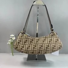 Auth Fendi O’Lock Curved Woman Hobo Fabric 2