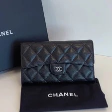 Chanel — Chanel Classic Flap Wallet Wristlet SHW — Handbag — resale