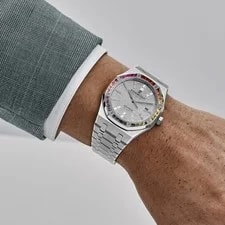 Audemars Piguet Royal Oak 15413BC.YY.1220BC.01 White Gold Rainbow Sapphires 3