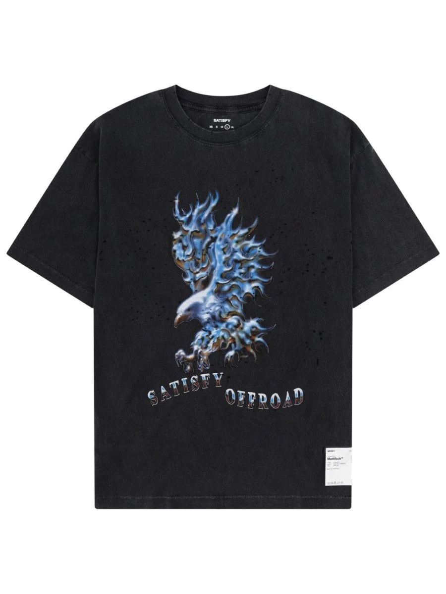 Satisfy — Satisfy T-shirt CON Stampa — streetwear — resale
