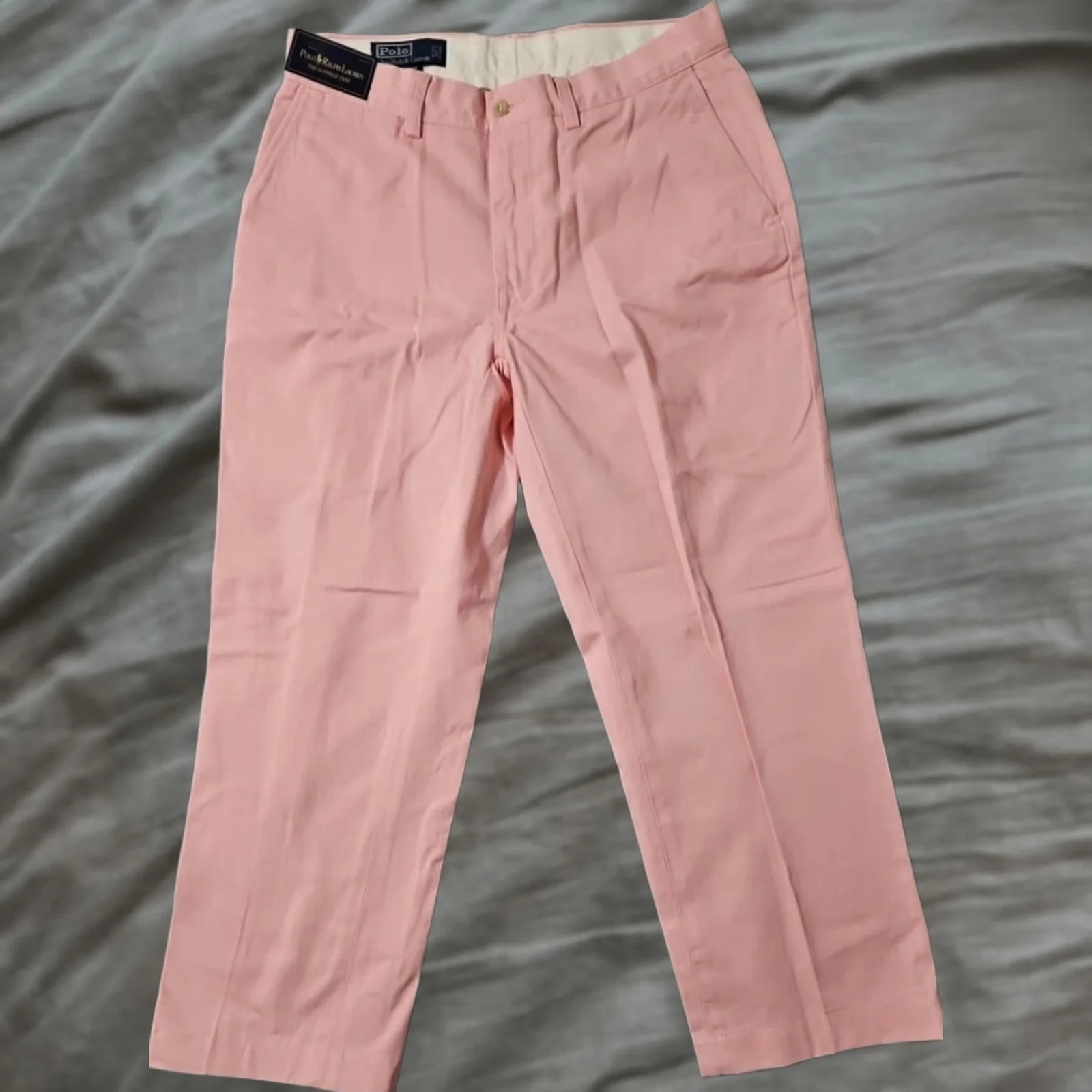 Polo Ralph Lauren — Polo Ralph Lauren Pants 32x26 Solid Cotton Sz 32 Inseam 26 NWD Hemmed Regular Shirt? — streetwear — resale