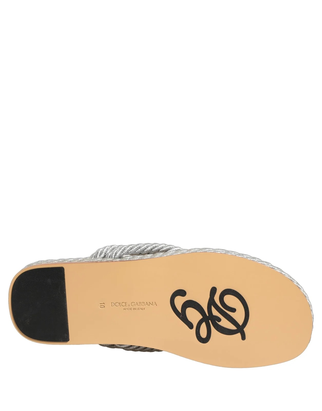 Dolce & Gabbana — Dolce & Gabbana Rope Slides Flip Flops — Designer Shoe — resale
