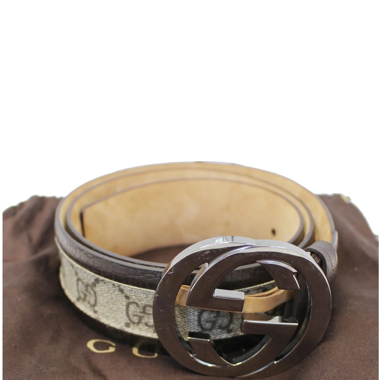 Gucci — Gucci Interlocking G Belt 85/34 — Accessory — resale