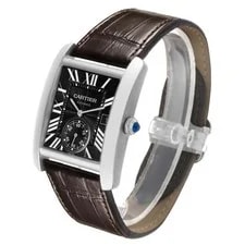 Cartier Tank MC Steel Black Dial W5330003 4